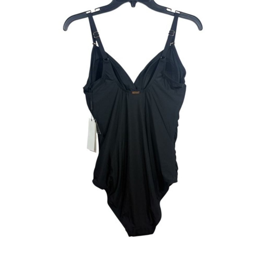Calvin Klein V-neck Twist‎ Front Tummy Control One Piece Swimsuit 8 M - Picture 3 of 7